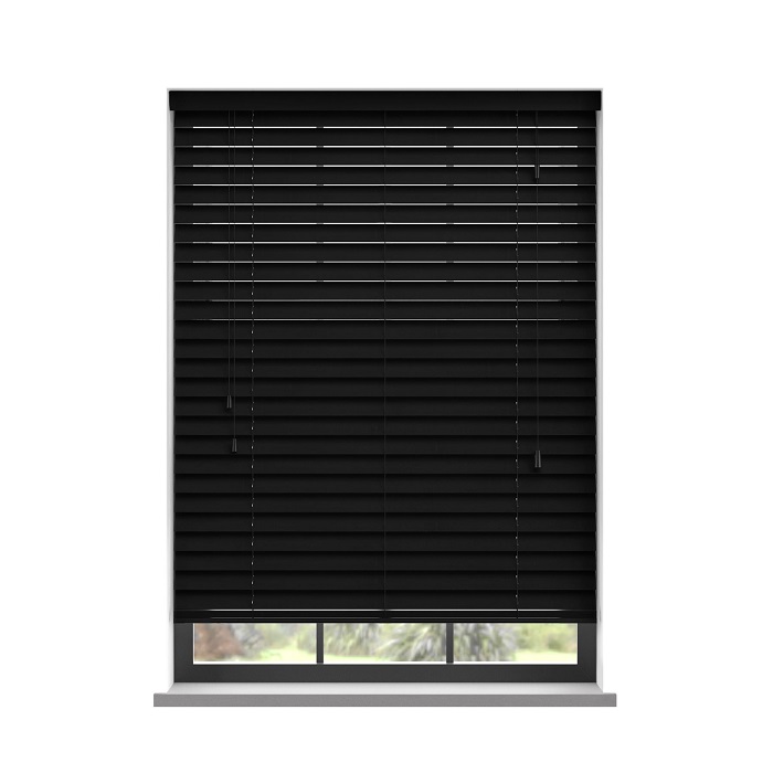 Houten Jaloezie XL | Generfd | 50mm - Afbeelding 2