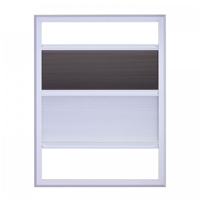Plisségordijn Night & Day in frame | Bottom Up - Afbeelding 3
